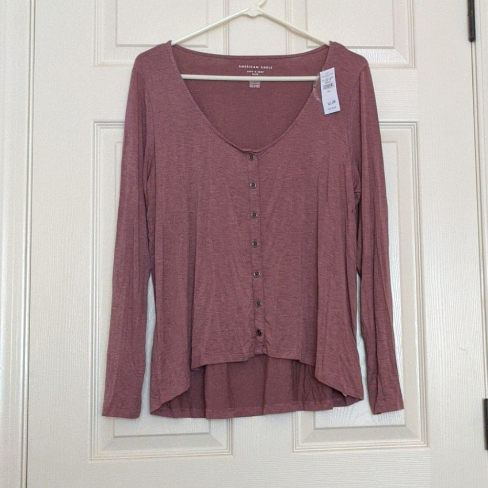 American Eagle Soft and Sexy Slub Mauve